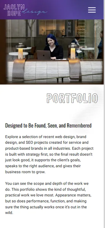 Portfolio, mobile